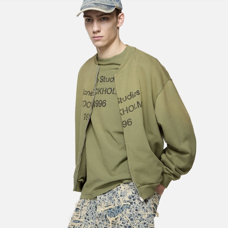 acne studios 25ss new zipper sweater jacket – My Store