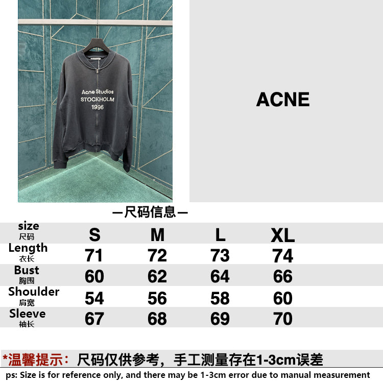 acne studios 25ss new zipper sweater jacket – My Store